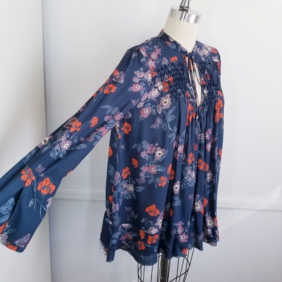 Free People | Flowy floral Tunic‎ Top s - Picture 4 of 16